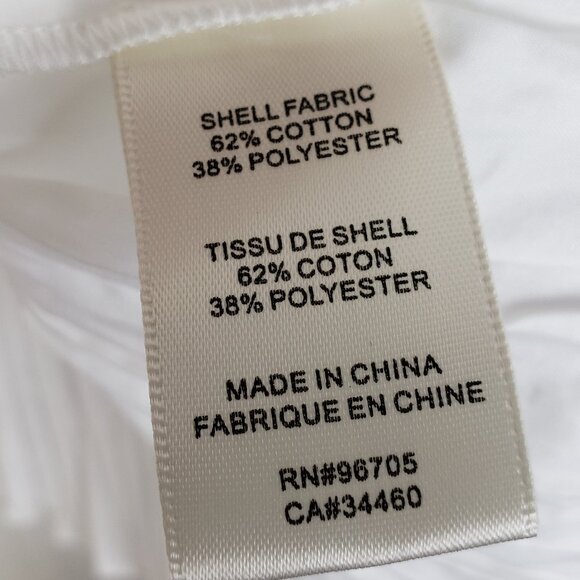 Rebecca Taylor Broomstick Peplum Blouse Flutter Sleeves in Lyria White size 14/L - Picture 14 of 16